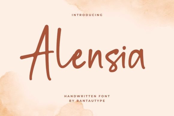 Alensia: A Modern Handwritten Font for Editorial Design