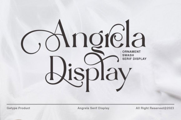 Angrela Serif Font for Elegant Editorial Design