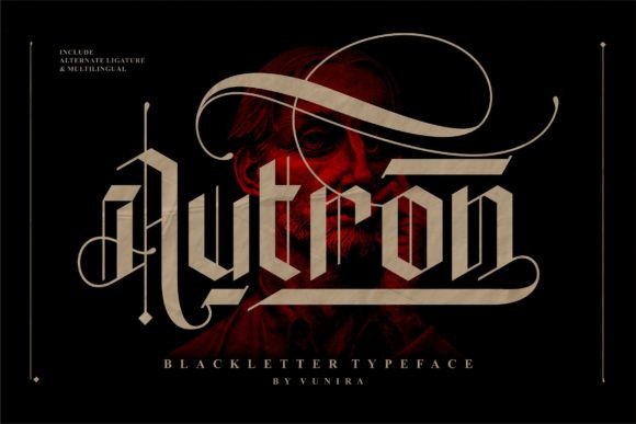 Autron: A Modern Blackletter Font for Editorial Design
