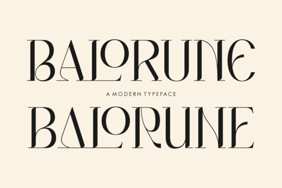 Balorune: A Serif Font with Modern Elegance
