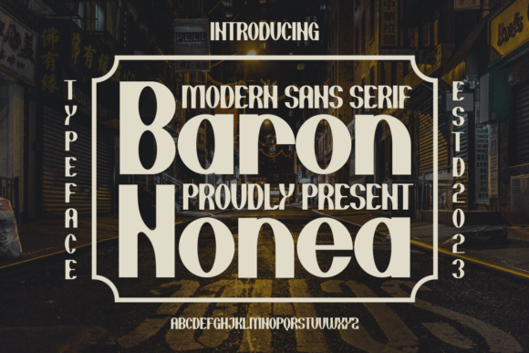 Baron Nonea: A Modern Sans Serif Font for Bold Branding