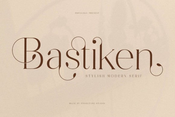 Bastiken Serif Font for Handmade Creations