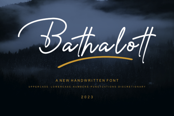 Bathalott: A Modern Script Font for Branding Projects