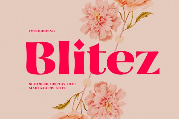 Blitez Serif Font for Handmade Creations
