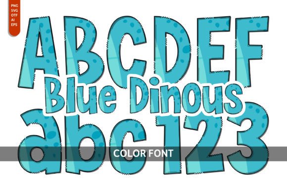 Blue Dinous: A Modern Prehistoric Typeface for Editorial Projects