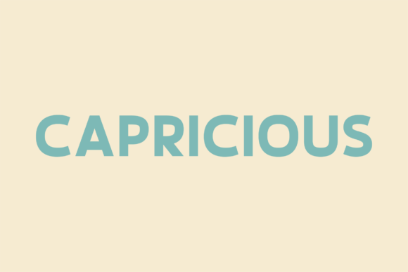 Capricious: A Modern Sans Serif Font for Editorial Design
