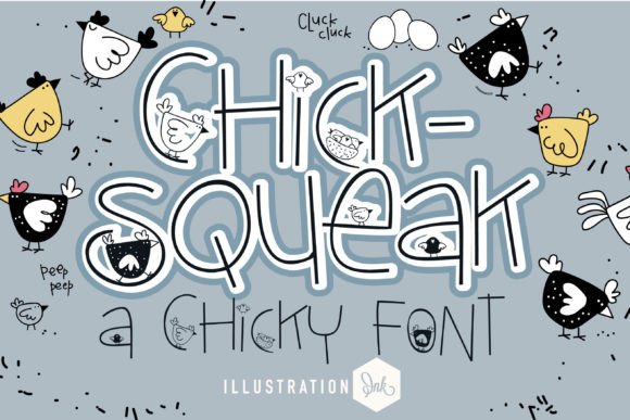 Chicksqueak Font for Handmade Creations