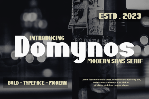 Domynos Font for Impactful Campaign Design