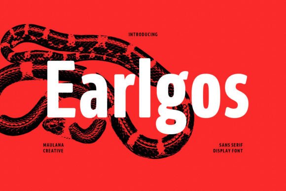 Earlgos: A Modern Sans Serif Font for Bold Visuals