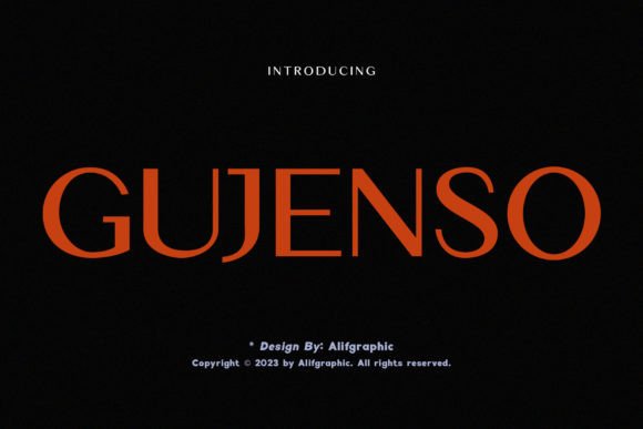 Gujenso: A Modern Sans Serif for Real Projects