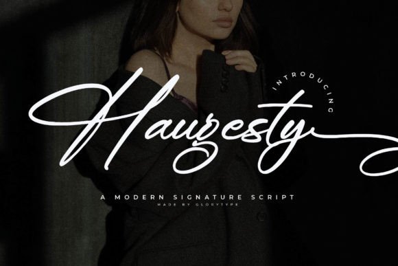 Haugesty: A Modern Handwritten Font for Editorial Elegance