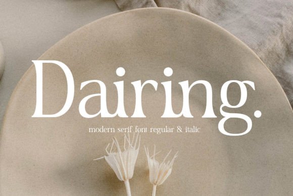 How Dairing Transformed My Campaign Visuals with a Modern Serif Font