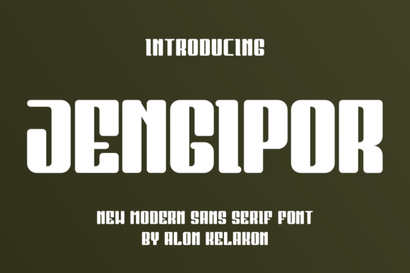 Jengipor: A Modern Sans Serif Font for Polished Branding