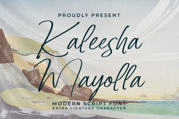 Kaleesha Mayolla: A Modern Script Font for Creative Makers