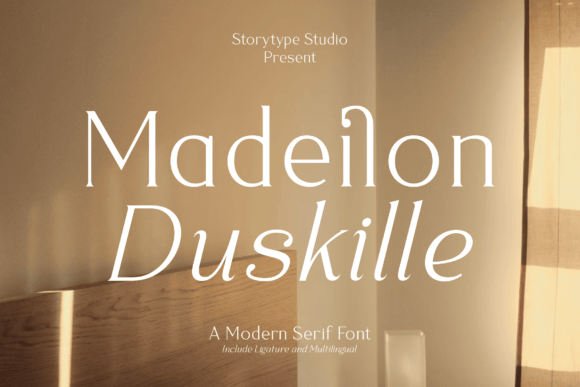 Madeilon Duskille: A Serif Font with Quiet Elegance