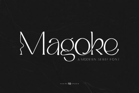 Magoke: A Modern Serif Font for Campaign Design