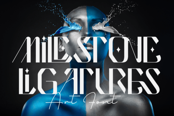 Milestone Ligatures Font for Modern Web Design