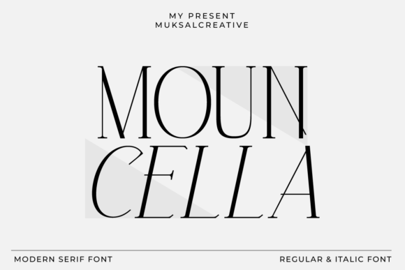 Mouncella: A Modern Serif Font for Thoughtful Design