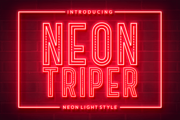 Neon Triper: A Bold Font for Modern Branding