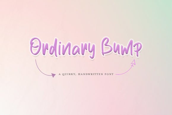 Ordinary Bump: A Playful Typeface for Modern Editorial Design
