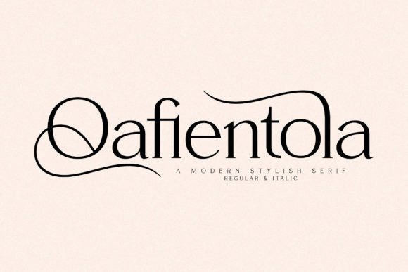 Qafientola: A Serif Font for Modern Web Design