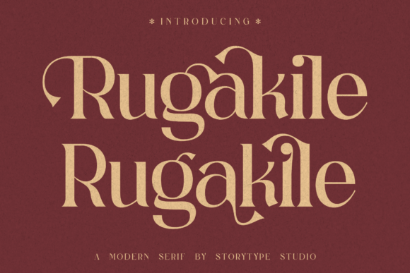 Rugakile Serif Font for Handmade Creations