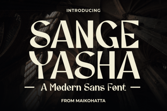 Sange Yasha Font for Branding That Stands Out