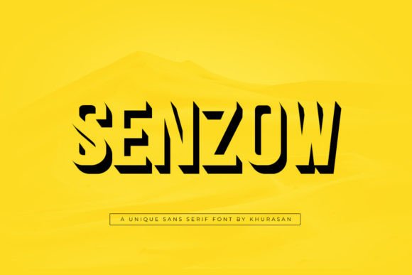 Senzow: A Modern Sans Serif for Bold Design Statements