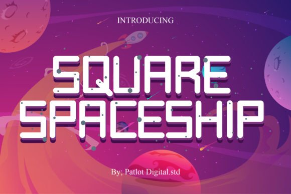 Square Spaceship Font for Modern Web Design