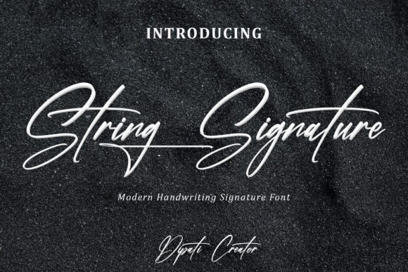 String Signature: A Classy Font for Small Business Branding