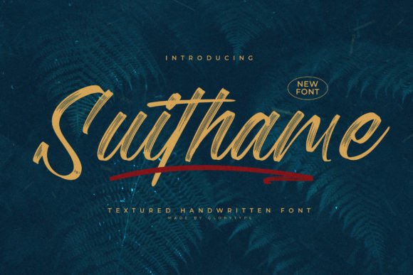 Suithame: A Playful Script Font for Modern Editorial Design