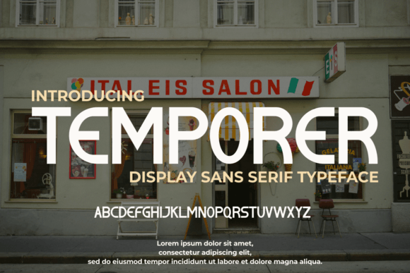Temporer: A Modern Sans Serif Font for Branding Projects