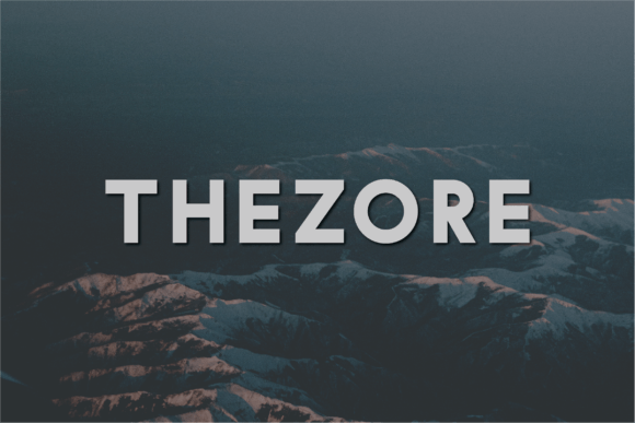 Thezore Sans Serif Font for Modern Web Design