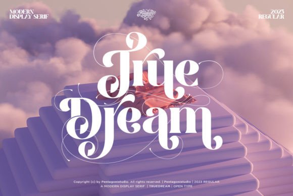 True Dream Serif Font for Editorial Design