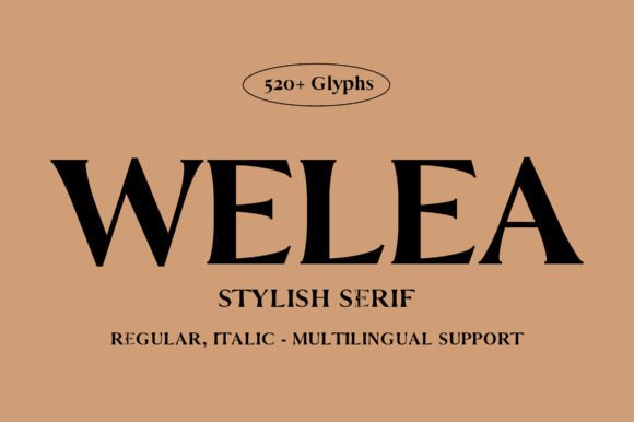 Welea: A Serif Font That Elevates Campaign Design