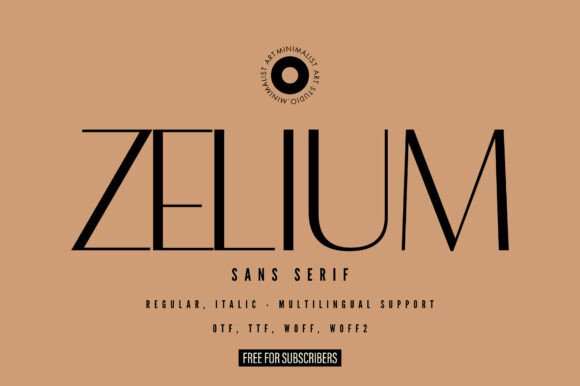 Zelium: A Modern Sans Serif Font for Editorial Design
